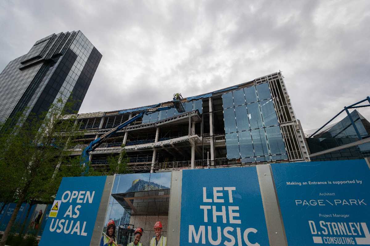 Construction of Symphony Hall - June 2020
